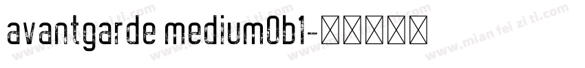 avantgarde mediumOb1字体转换